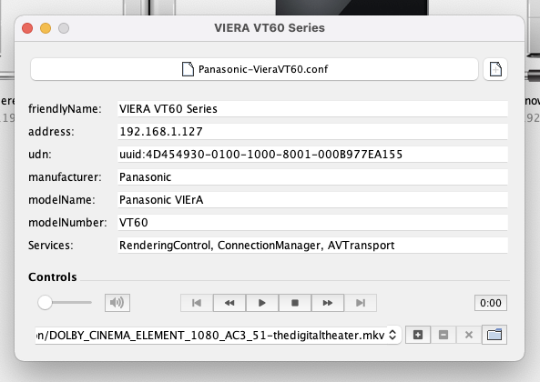 Ficheiro selecionado